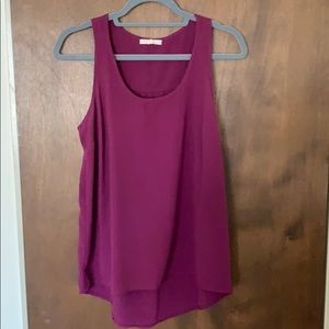 Anthropologie Plum sleeveless blouse